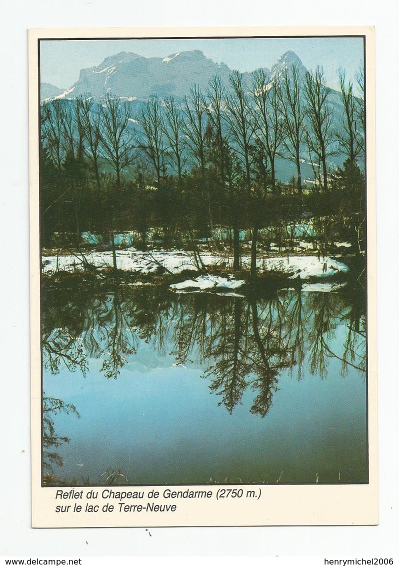 04 Vallée De L'ubaye Reflet Du Chapeau De Gendarme Sur Le Lac De Terre Neuve - Sonstige & Ohne Zuordnung