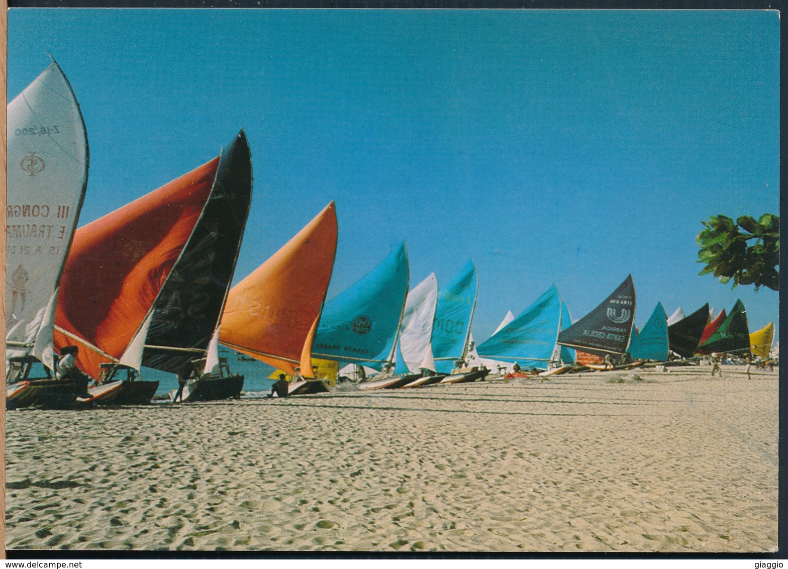 °°° 19942 - BRASIL - FORTALEZA - JANGADAS EM REPOUSO NA PRAIA DO MUCURIPE °°° - Fortaleza