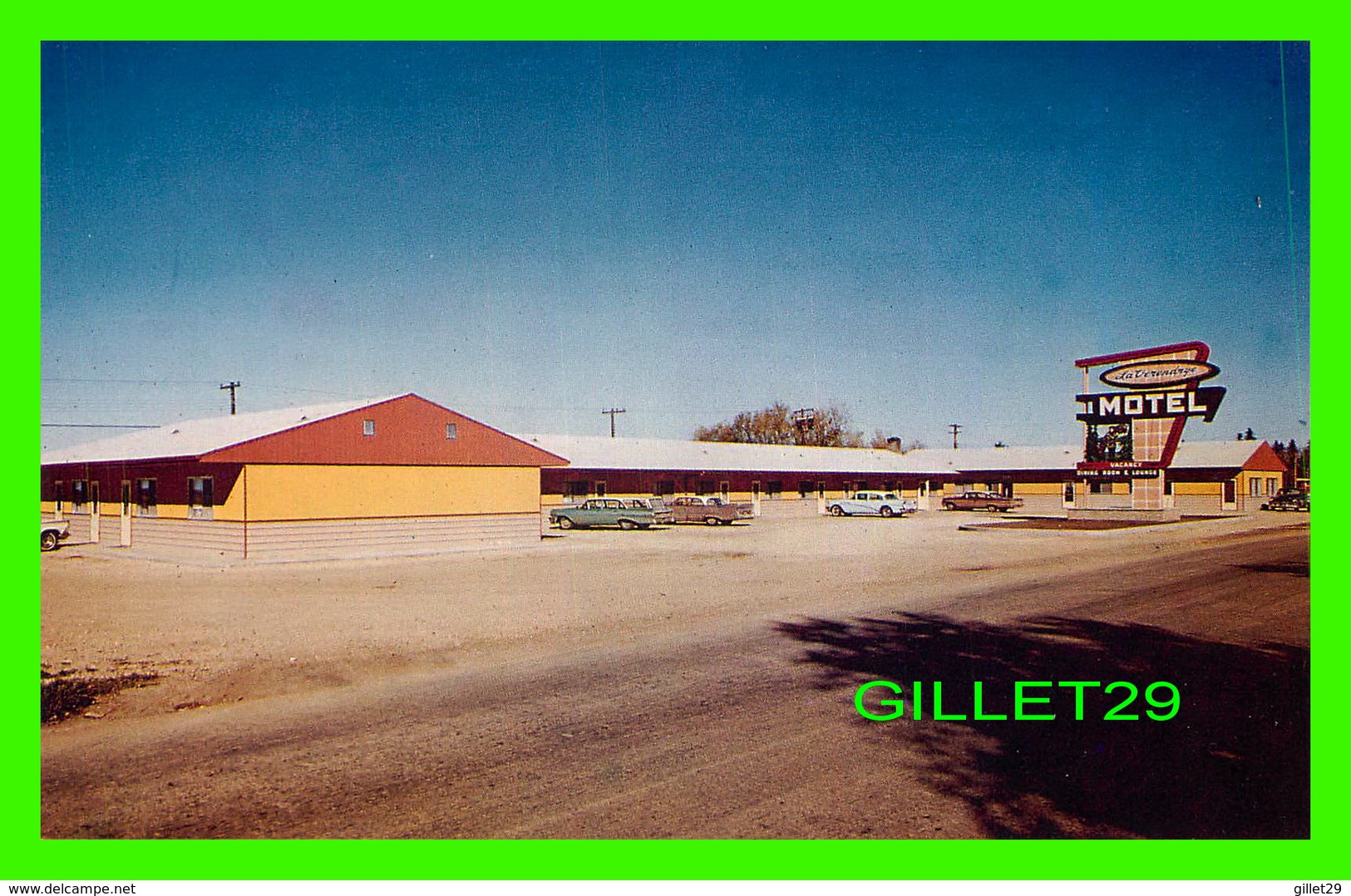 THE PAS, MANITOBA - LA VERENDRYE MOTEL - ANIMATED WITH OLD CARS - HALL PHOTOGRAPHERS - - Altri & Non Classificati