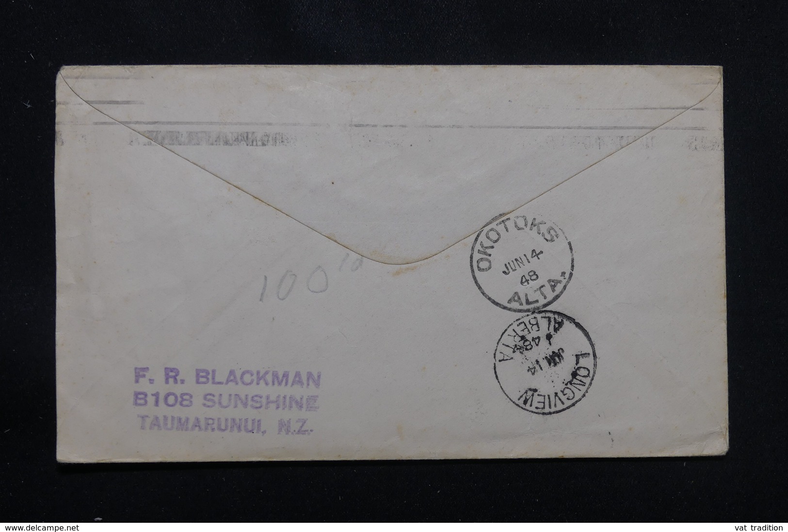 NOUVELLE ZÉLANDE - Enveloppe De Taurmarunui Pour Les Etats Unis En 1948, Affranchissement Plaisant - L 57239 - Lettres & Documents