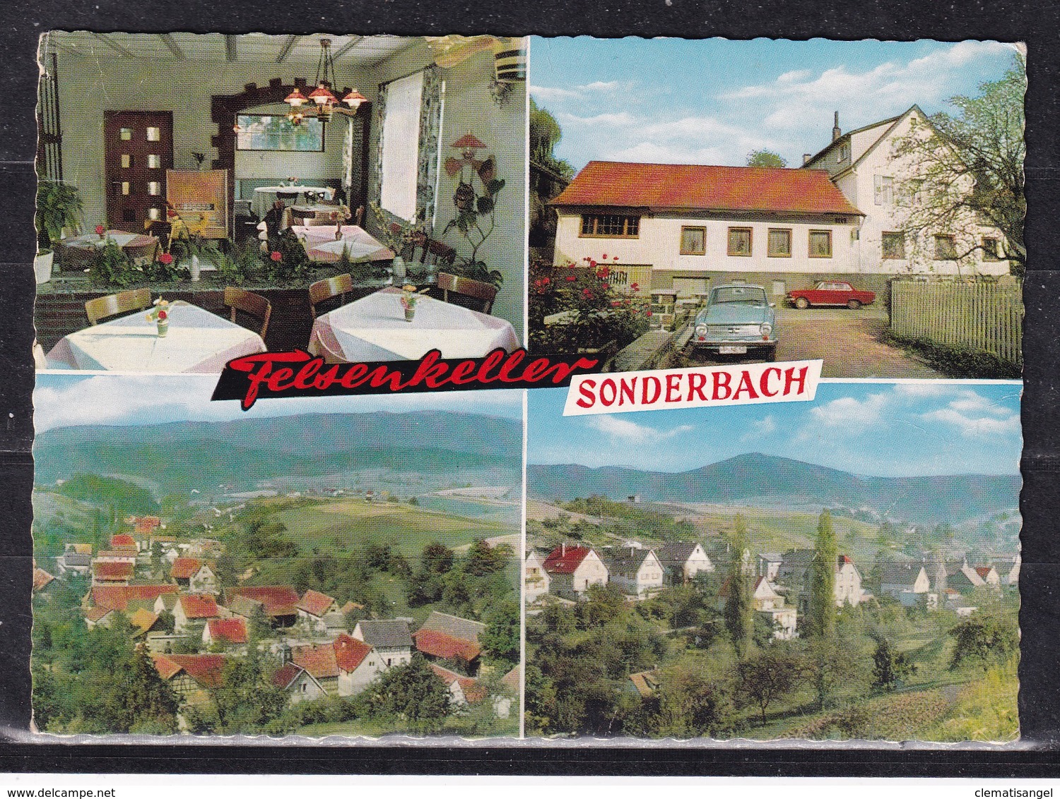 487N * SONDERBACH * FELSENKELLER * GASTHAUS UND PENSION * BEI HEPPENHEIM * ODENWALD * IN 4 ANSICHTEN **!! - Heppenheim