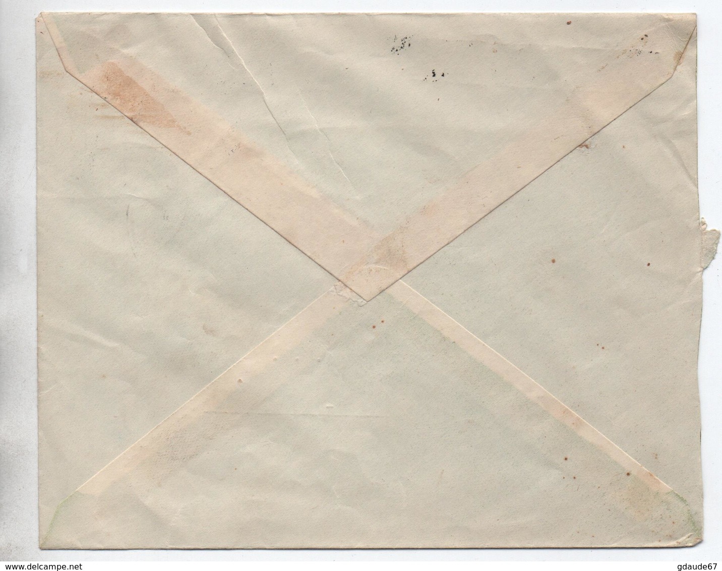 1944 - ENVELOPPE De BRAZZAVILLE (CONGO / AEF) Avec CENSURE Pour FORT ARCHAMBAULT - Storia Postale