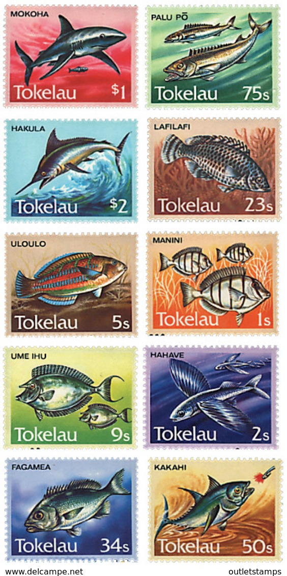 Ref. 45600 * NEW *  - TOKELAU . 1984. FISHES. PECES - Tokelau