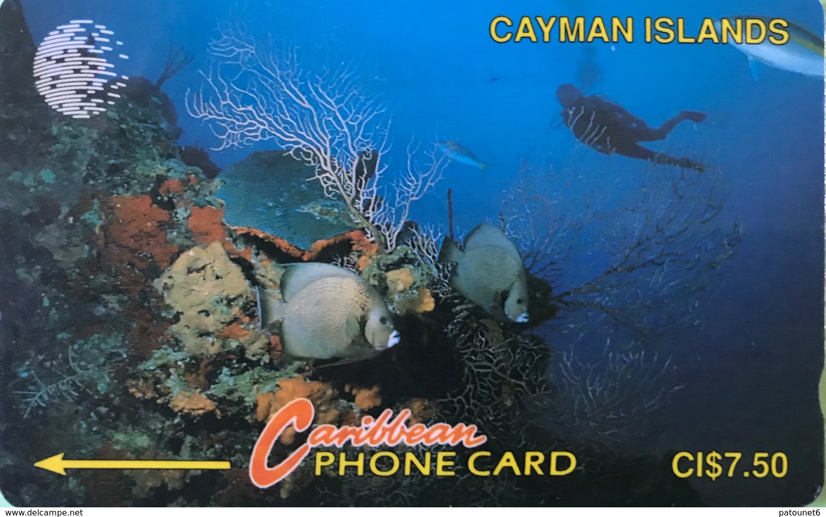 ILES CAYMAN  -  Phonecard  -  Cabble & Wirelees  - CI $ 7.50 - Isole Caiman