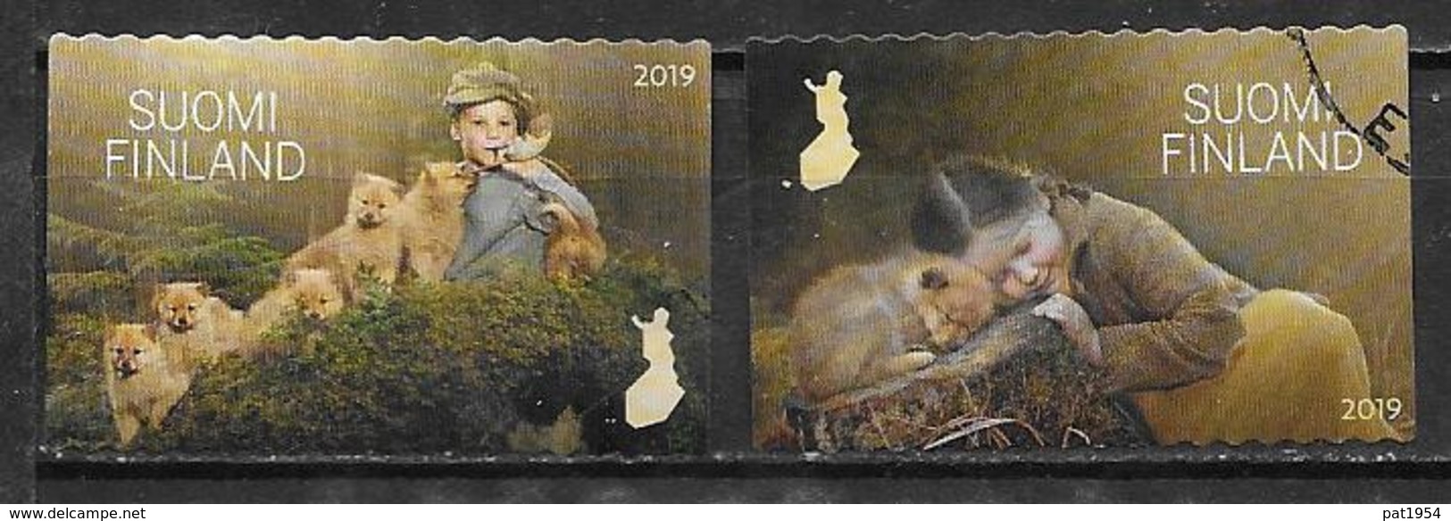 Finlande 2019 N° 2628/2629 Oblitérés Enfants Et Animaux - Used Stamps