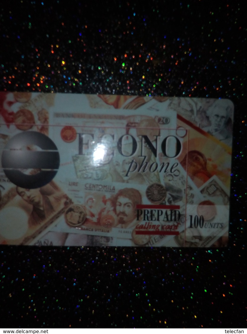 GB PREPAID ECONO PHONE BILLET BANQUE BANKNOTE OF THE WORLD  100U UT - Stamps & Coins