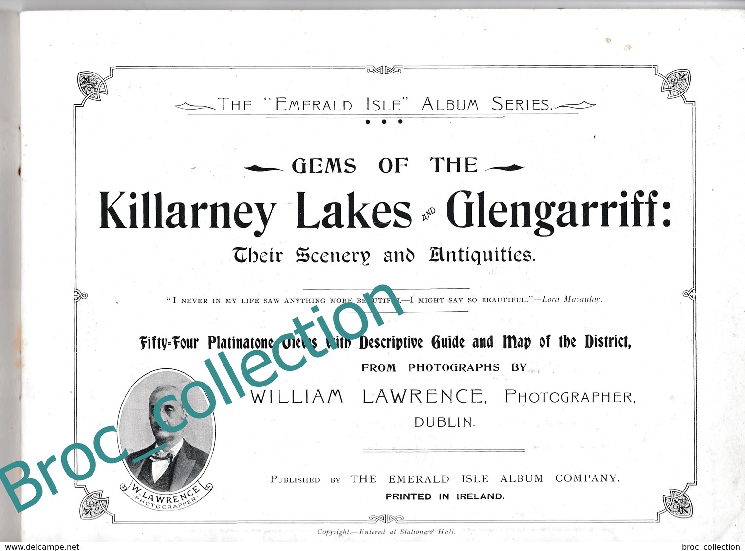 Gems Of The Killarney Lakes And Glengarriff, Their Scenery And Antiquities, Photos De William Lawrence, Ireland, Kenmare - Europe