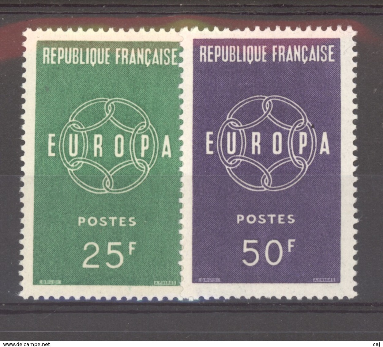 France  :  Yv  1218-19  **  Europa - Neufs