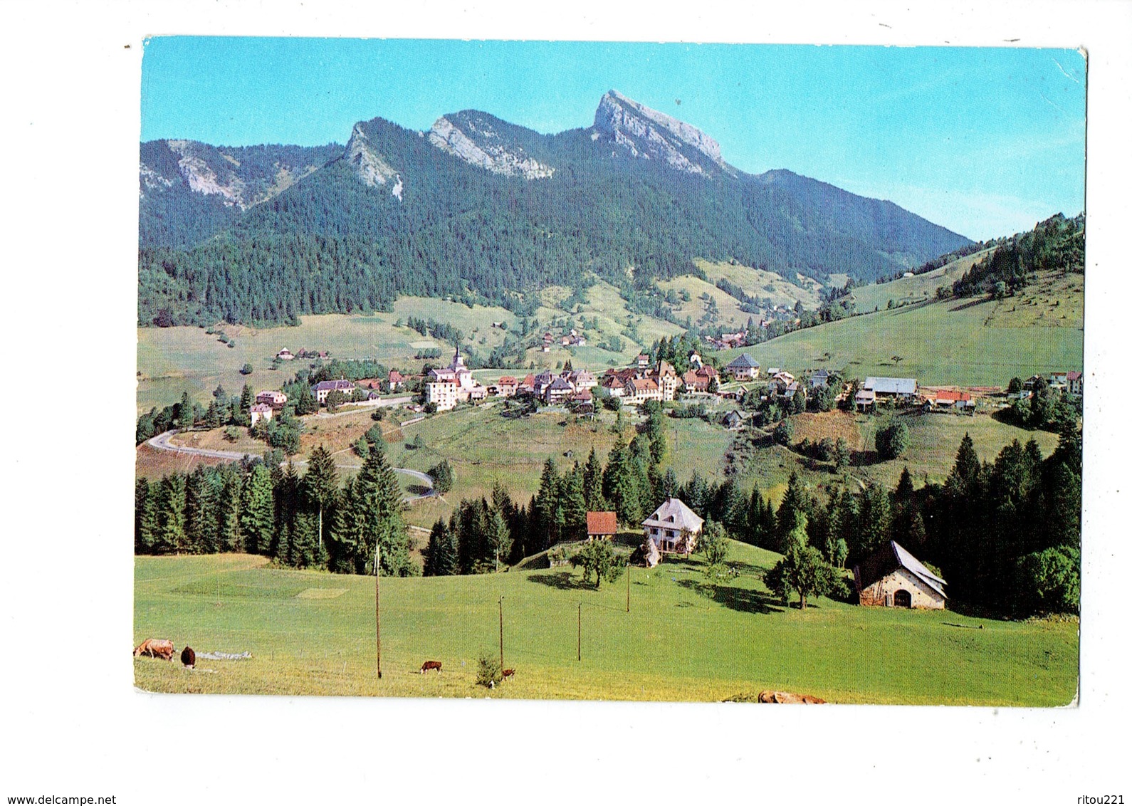 Cpm - 38 - Saint-Pierre-de-Chartreuse - Vue D'ensemble - Grand Som - 1022 Jansol - Vache Au Pré - Sonstige & Ohne Zuordnung