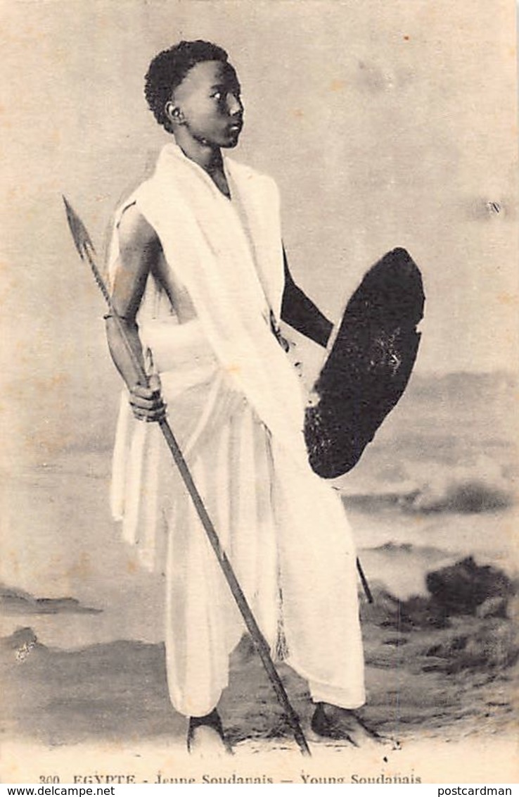 Sudan - Young Sudanese Warrior - Publ. Behar Et Fils300. - Soudan