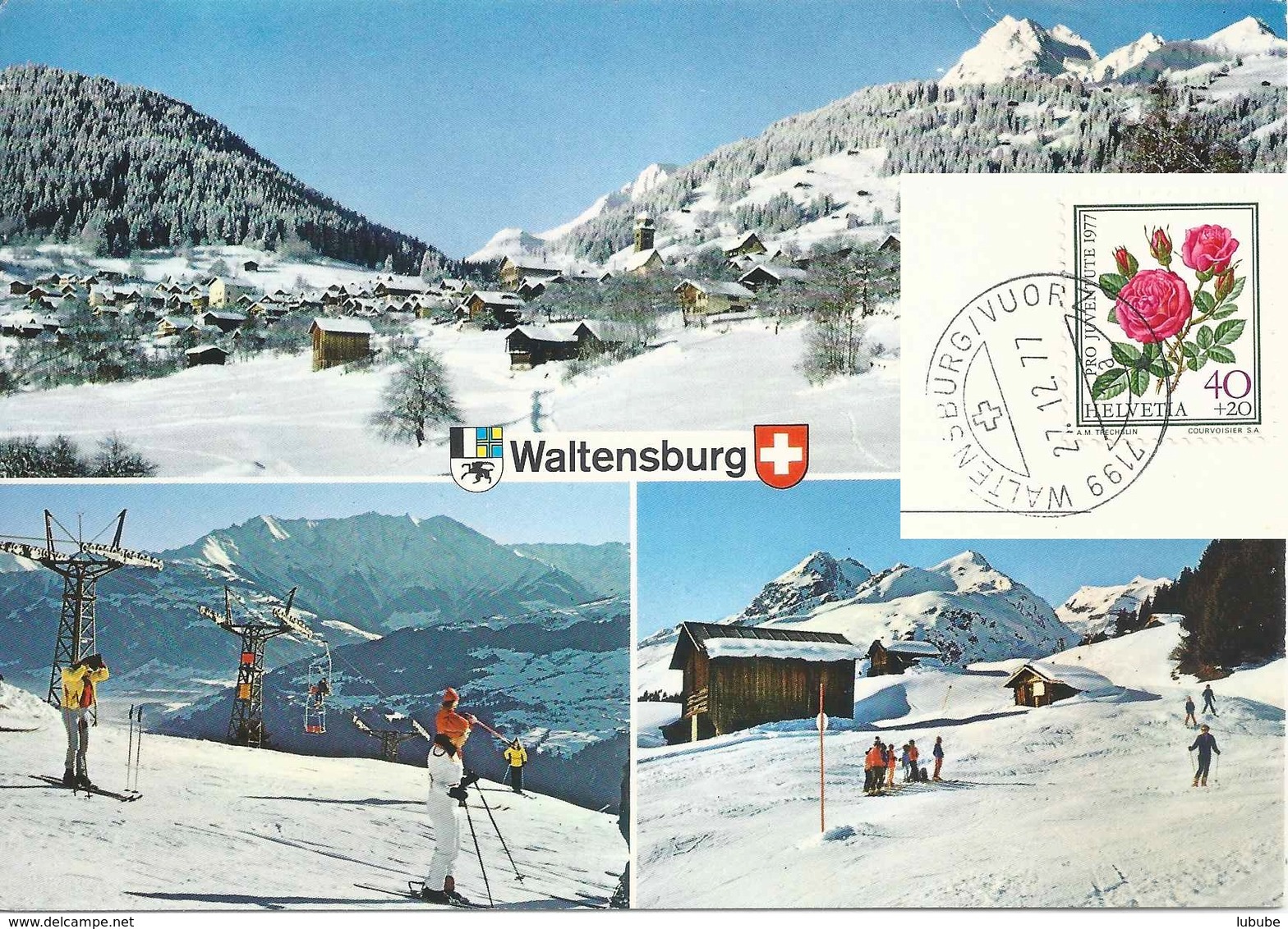 Waltensburg - Dorf, Skigebiet Pez D'Artgas          Ca. 1970 - Waltensburg/Vuorz