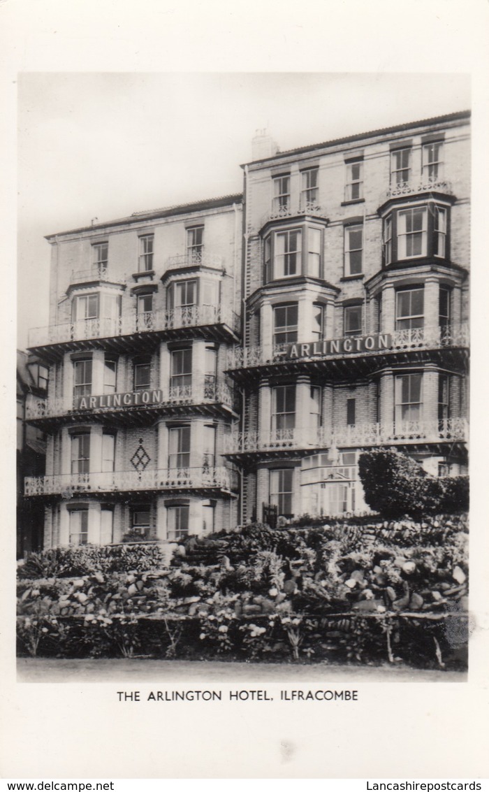 Postcard The Arlington Hotel Ilfracombe Devon RP My Ref  B14085 - Ilfracombe