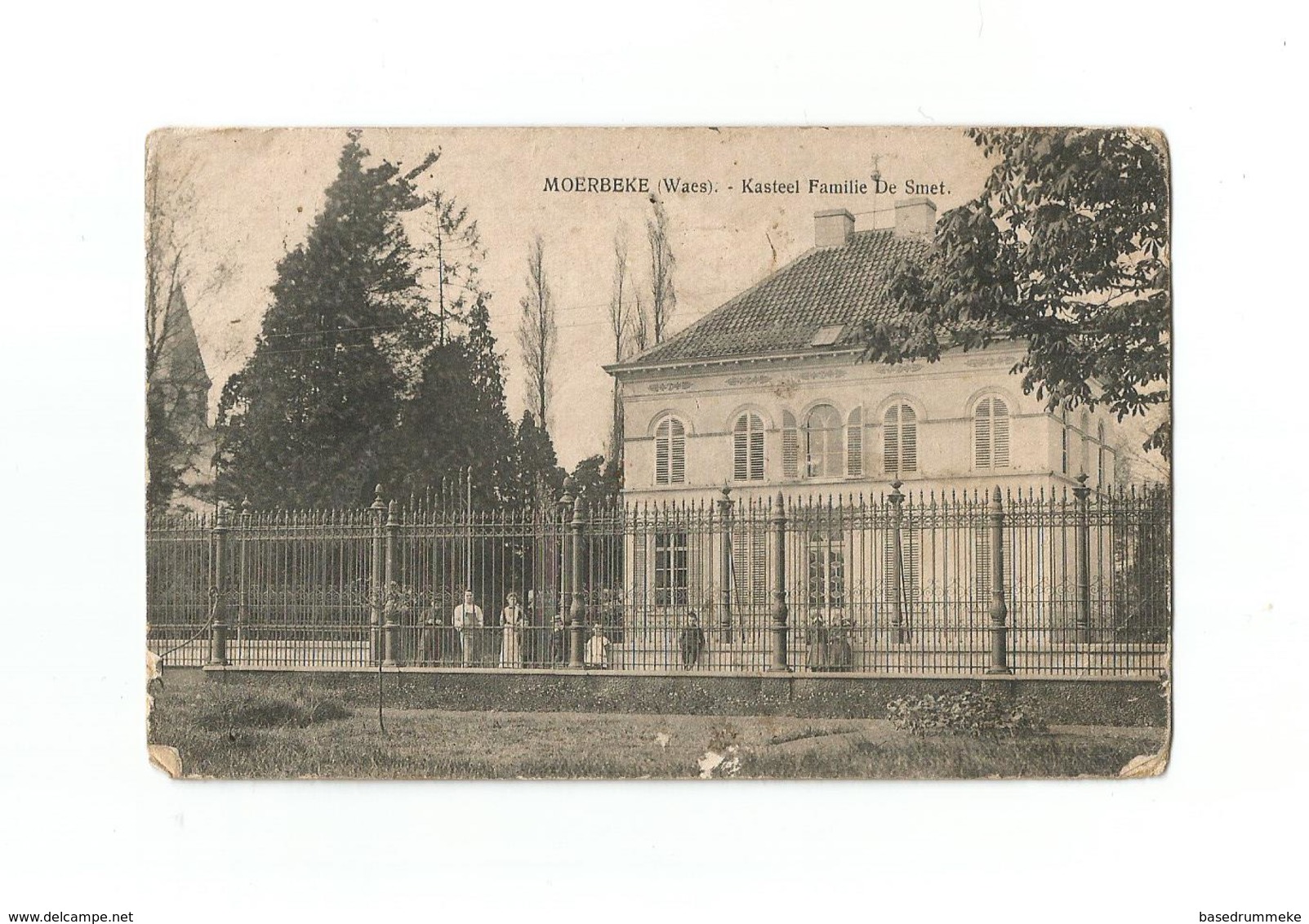 MOERBEKE (Waes).  -  Kasteel Familie De Smet  (1917). - Moerbeke-Waas