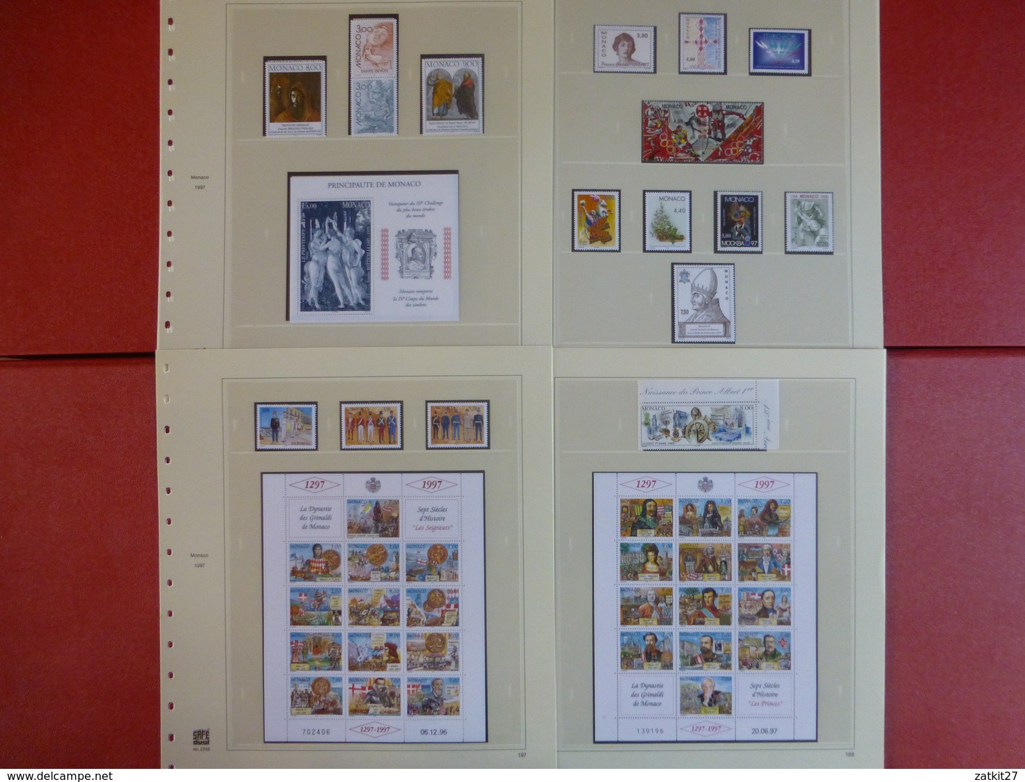 collection timbres neufs **  de Monaco