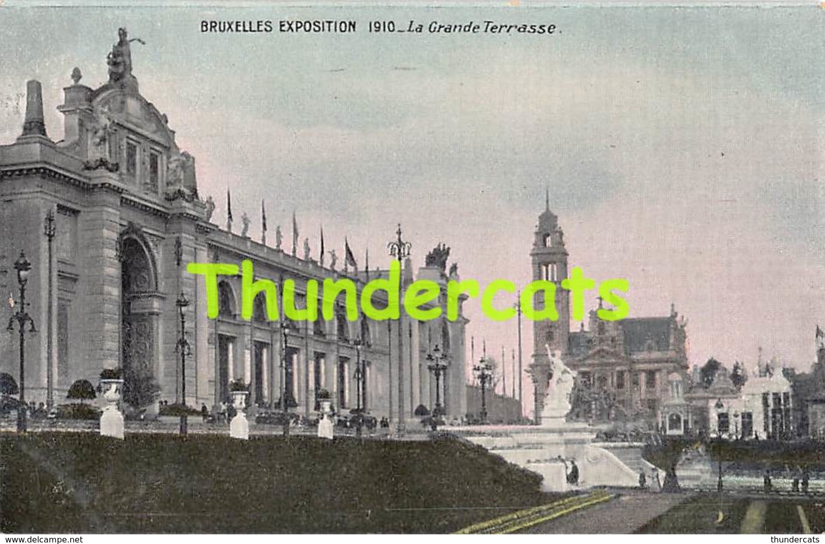 CPA BRUXELLES EXPOSITION 1910 LA GRANDE TERRASSE - Expositions Universelles
