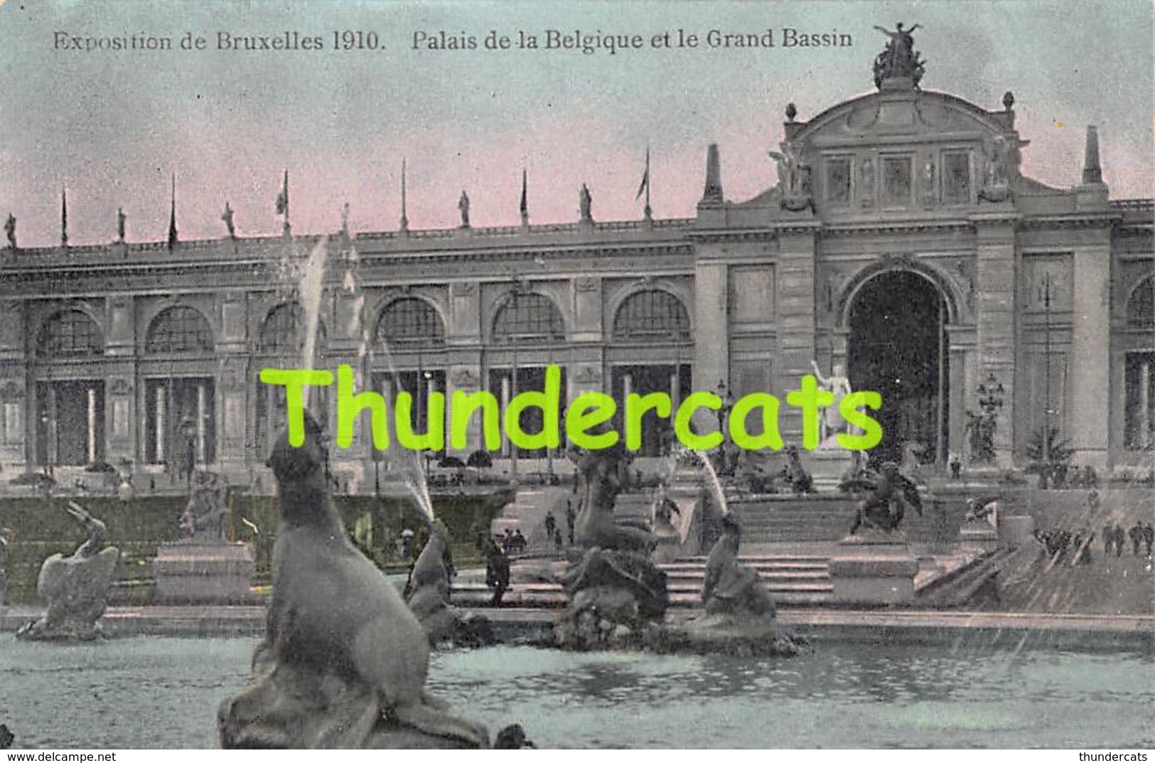 CPA BRUXELLES EXPOSITION 1910  PALAIS DE LA BELGIQUE ET LE GRAND BASSIN - Expositions Universelles