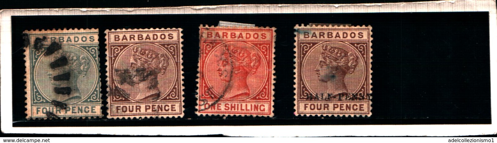 93758 ) BARBADOS 1882-86-REGINA VITTORIA 2.5 P. AZZURRO- MLH* - Barbados (...-1966)