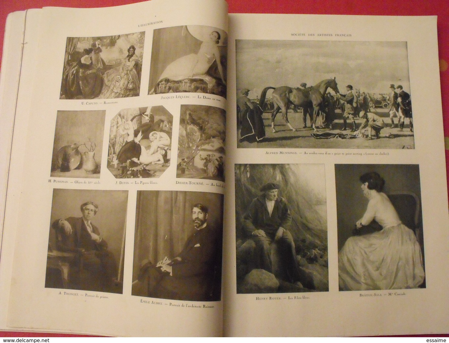 illustration n° 4132 du 13 mai 1922 spécial salon peinture. complet de ses images collées. la saison d'art de paris