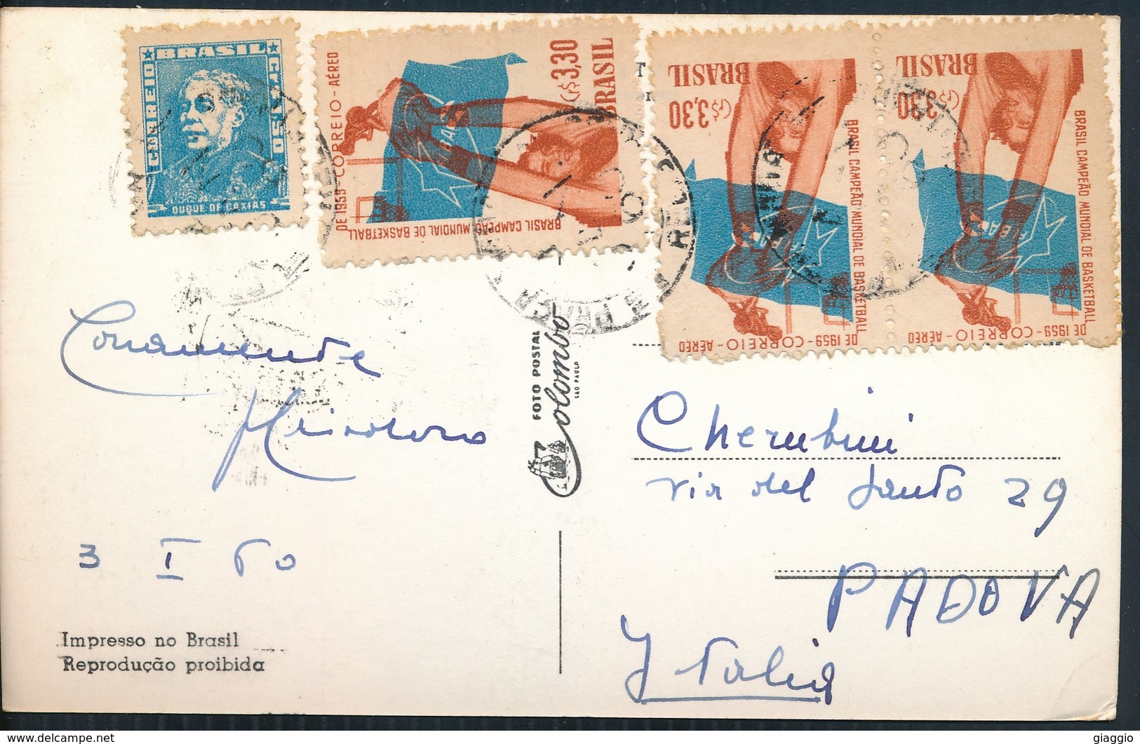 °°° 20010 - BRASIL - RIO DE JANEIRO - VEDUTE VIEWS - 1960 With Stamps °°° - Rio De Janeiro