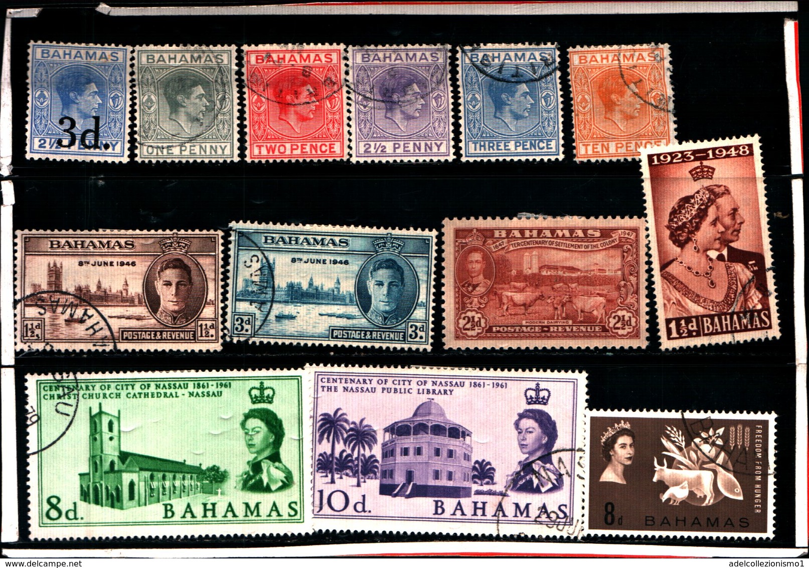 93774 ) BARBADOS LOTTO FRANCOBOLLI  - USATO - 1859-1963 Colonia Britannica