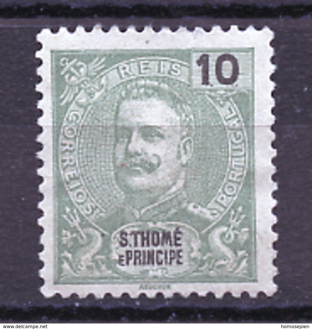 Sao Tome Et Principe 1898-1901 Y&T N°50 - Michel N°(?) Nsg - 10r Carlos 1er - Sao Tome Et Principe