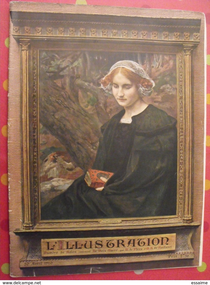 Illustration N° 3505 Du 30 Avril 1910 Spécial Salon Peinture. Complet De Ses Images Collées. - L'Illustration