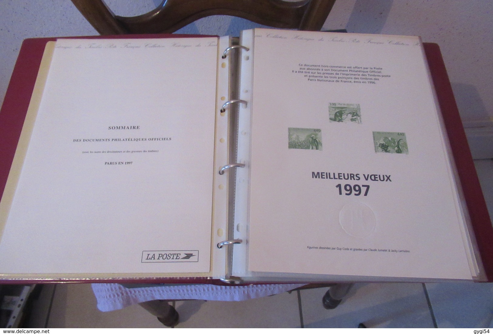 Documents Officiels De La Poste  1997 Année Complète Dont Carnets   50 Feuillets - Collections (en Albums)