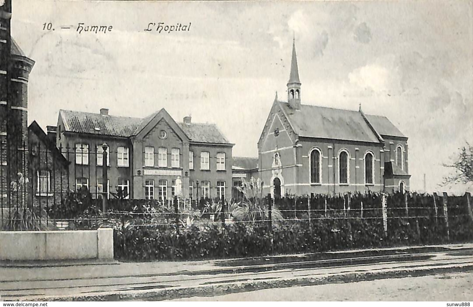 Hamme - L'Hopital (cliché F. Walschaerts 1908) - Hamme