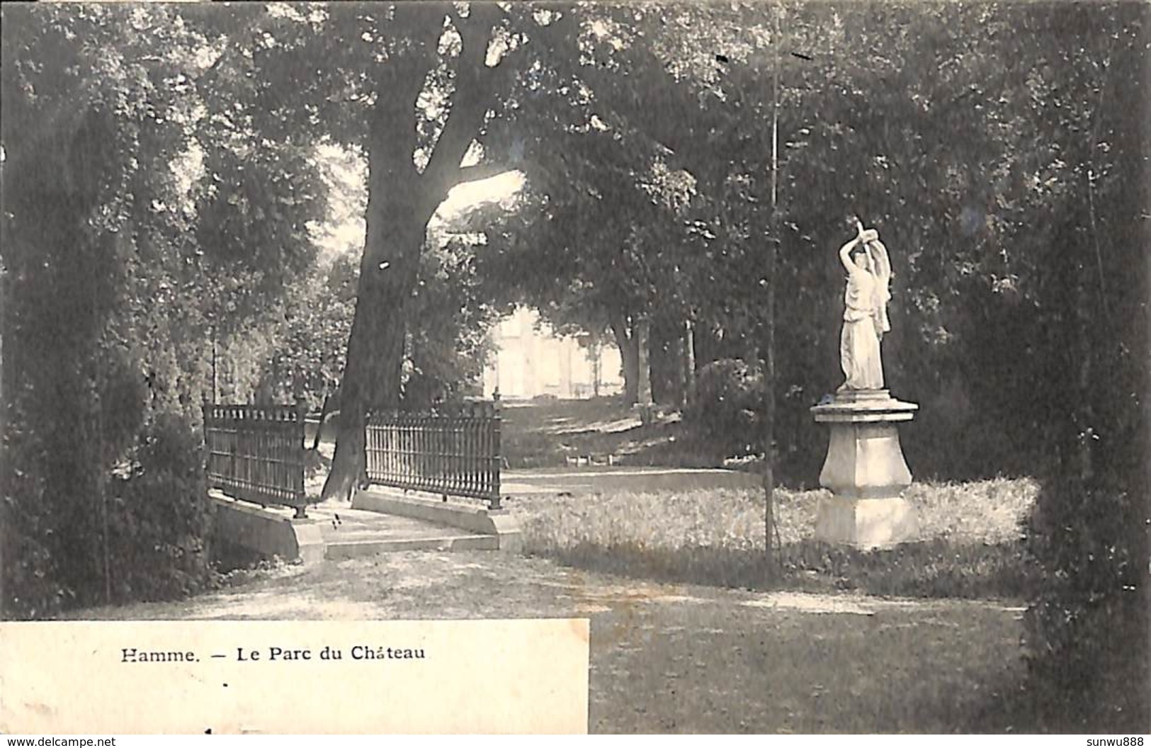 Hamme - Le Parc Du Château (Bertels 1908) - Hamme