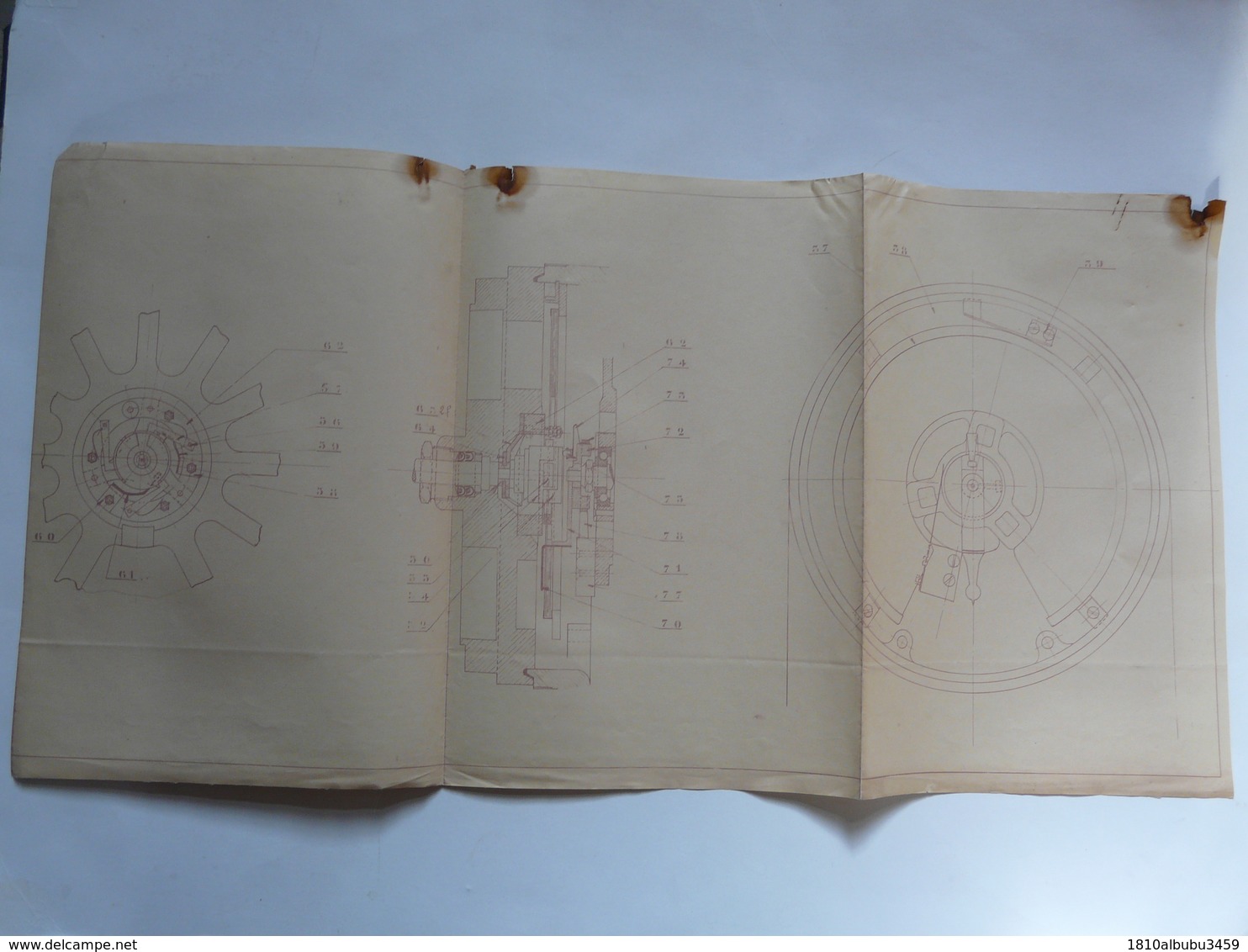 VIEUX PAPIERS - PLANS : Transmetteur D'ordres De SOUS-MARIN - H. REYMOND - Machines