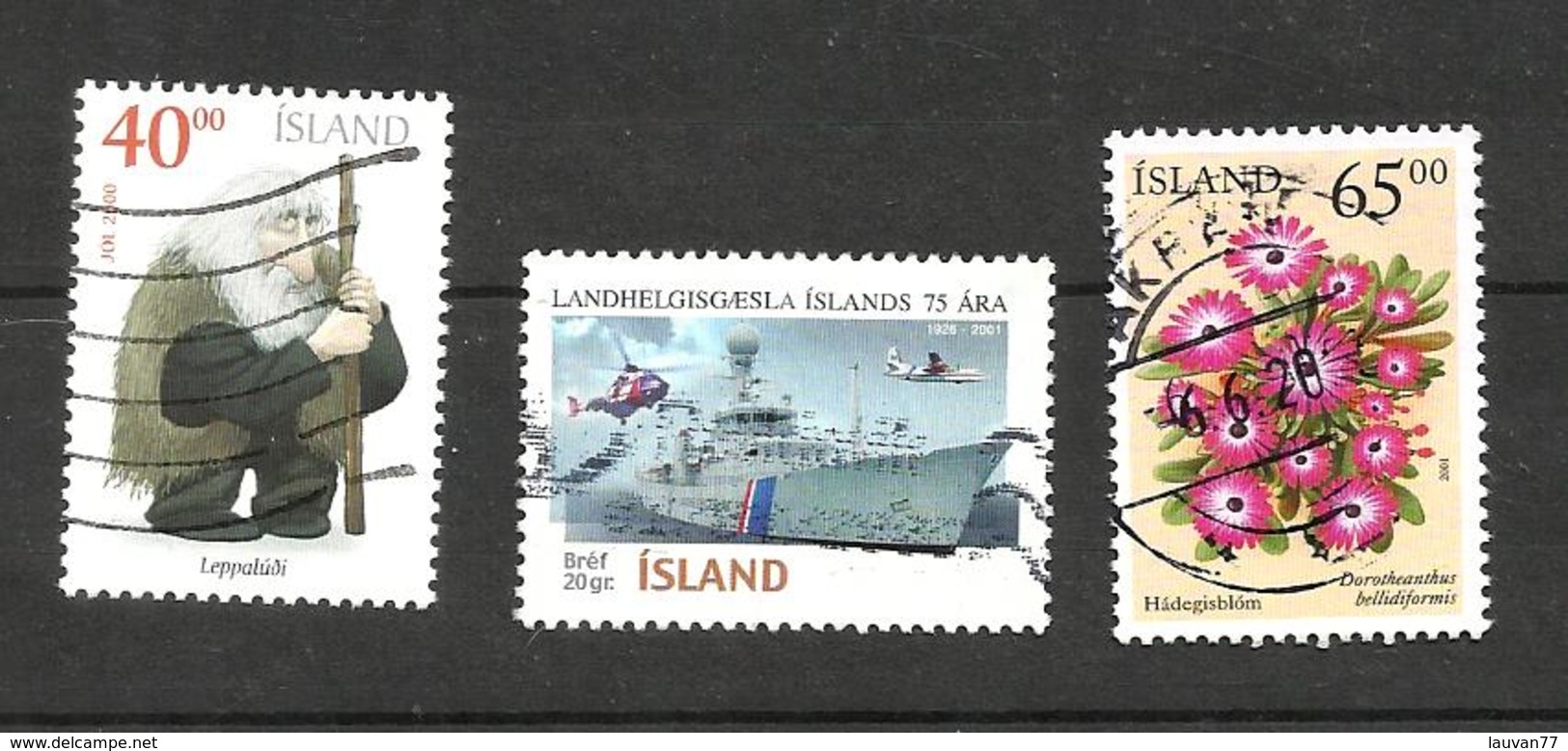 Islande N°904, 908, 910 Cote 4 Euros - Used Stamps