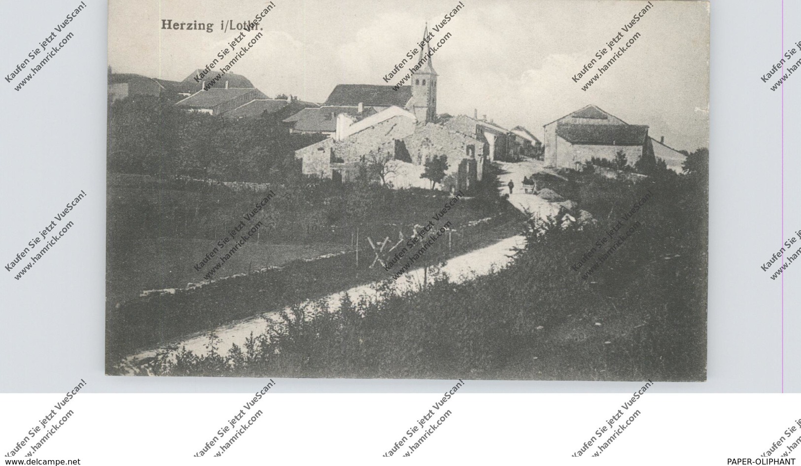 F 57830 HERTZING / HERZING, Gesamtansicht 1918 - Sarrebourg