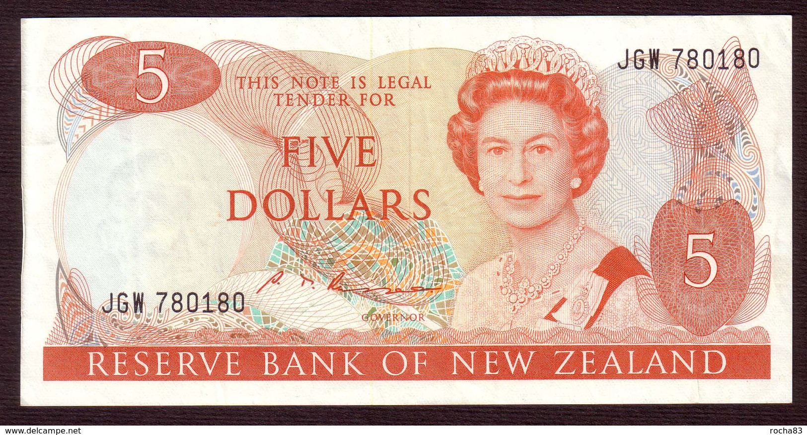 NEW ZEALAND - 5 Dollars (1985 1989) - Pick 171b - Nouvelle-Zélande