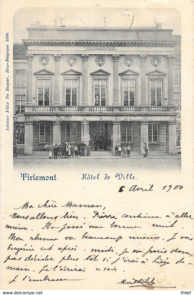 Tirlemont NA43: Hôtel De Ville 1899 - Tienen