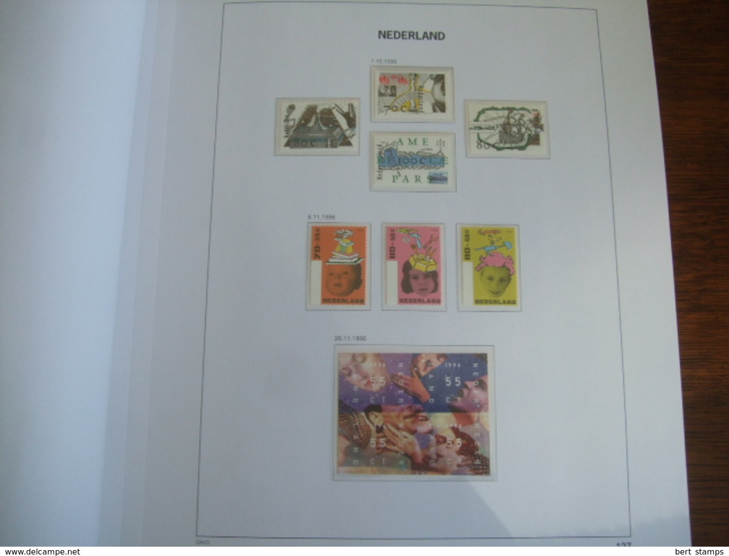 Collection Netherlands In DAVO LUXE Album 1996 Till 1999 MNH Including Extra Sheets - Verzamelingen