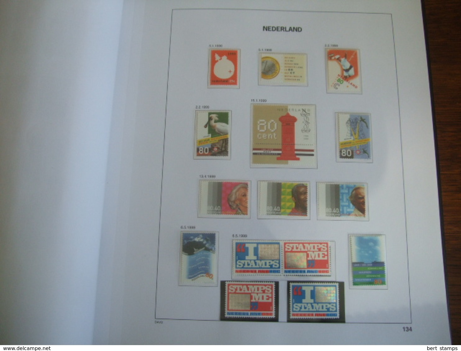 Collection Netherlands in DAVO LUXE album 1996 till 1999 MNH including extra sheets