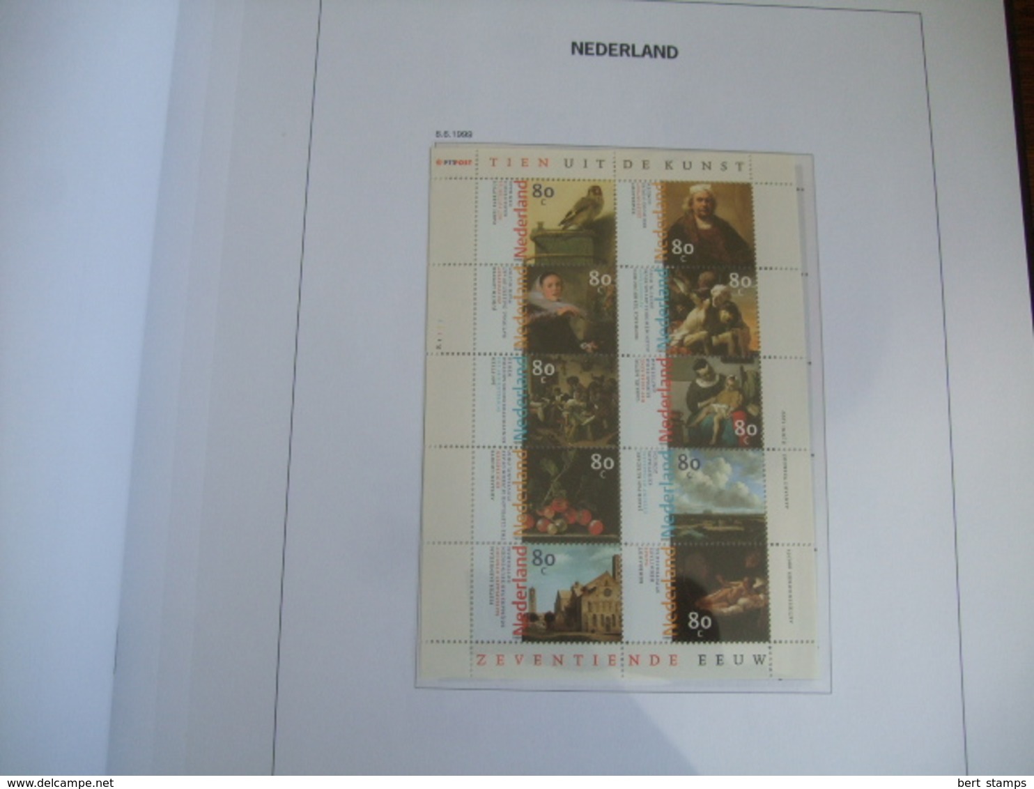 Collection Netherlands in DAVO LUXE album 1996 till 1999 MNH including extra sheets