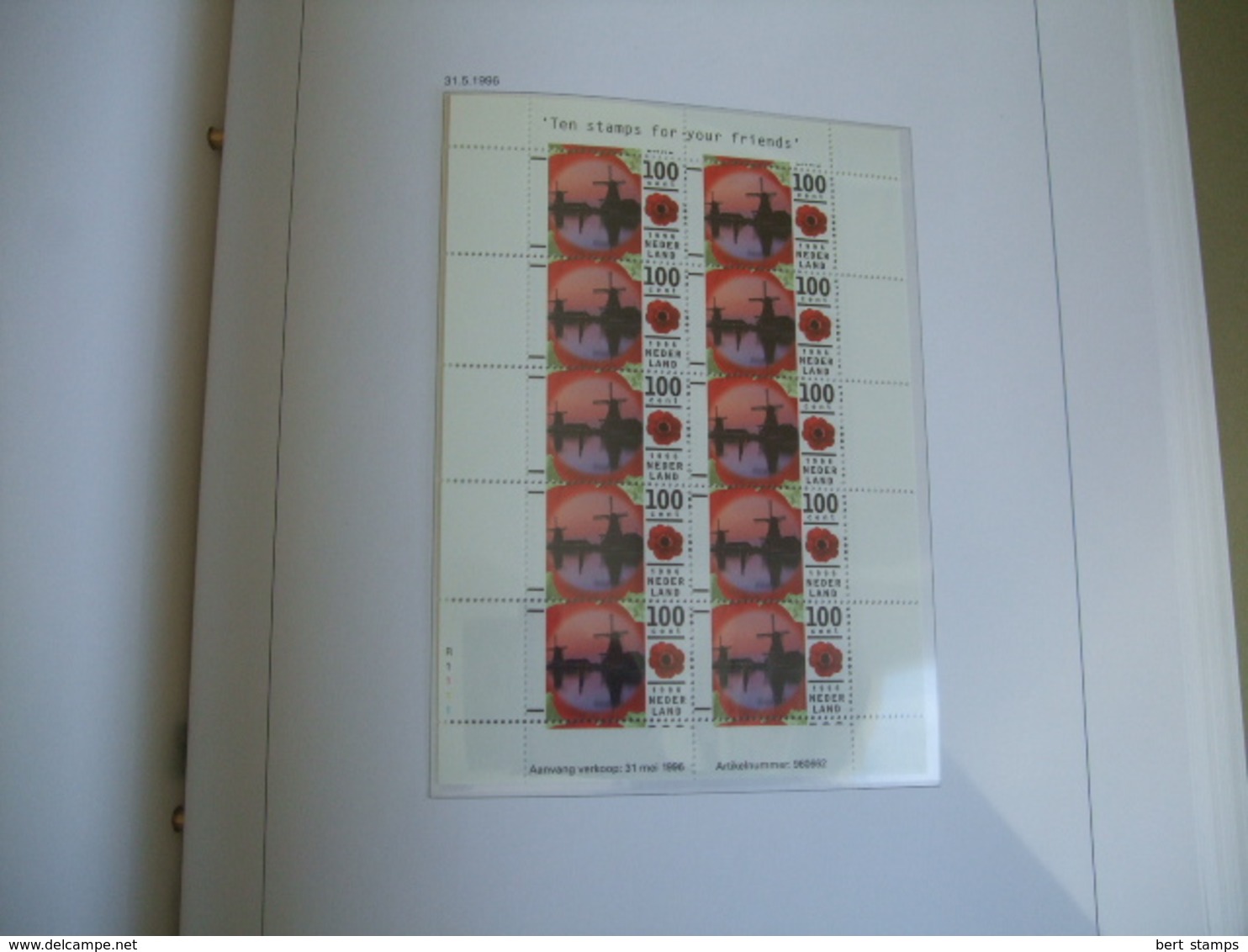 Collection Netherlands in DAVO LUXE album 1996 till 1999 MNH including extra sheets