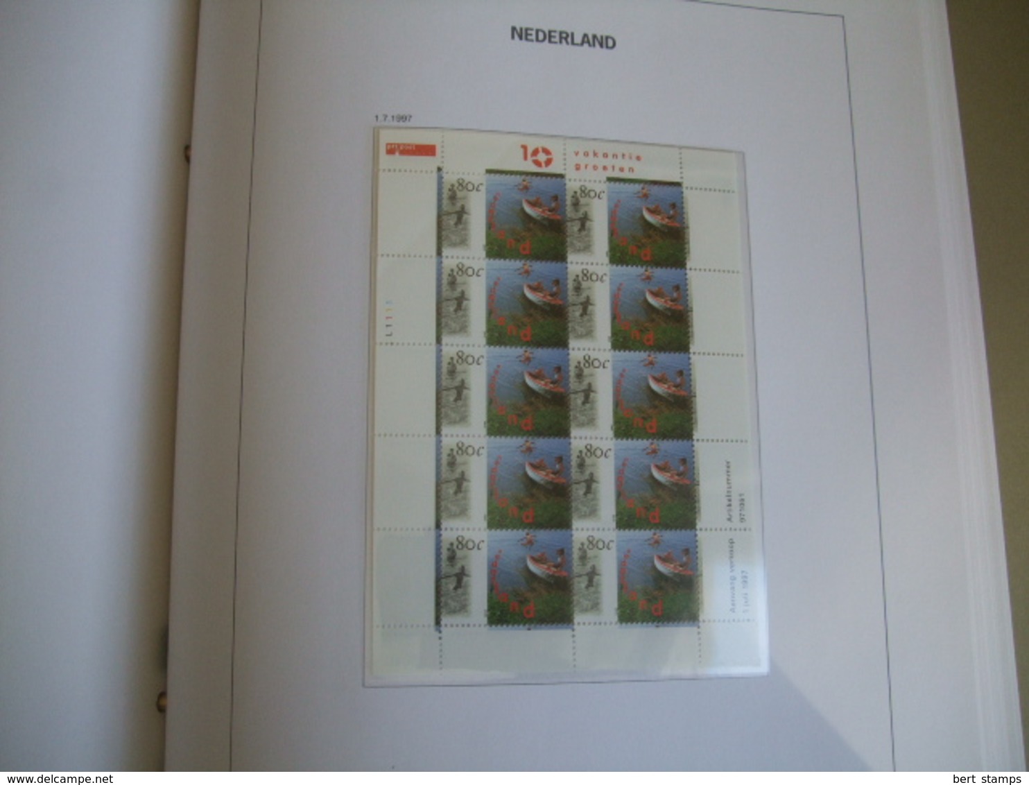 Collection Netherlands in DAVO LUXE album 1996 till 1999 MNH including extra sheets