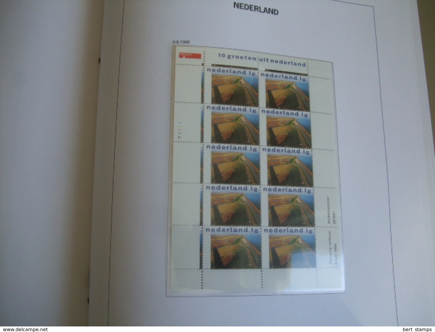 Collection Netherlands in DAVO LUXE album 1996 till 1999 MNH including extra sheets