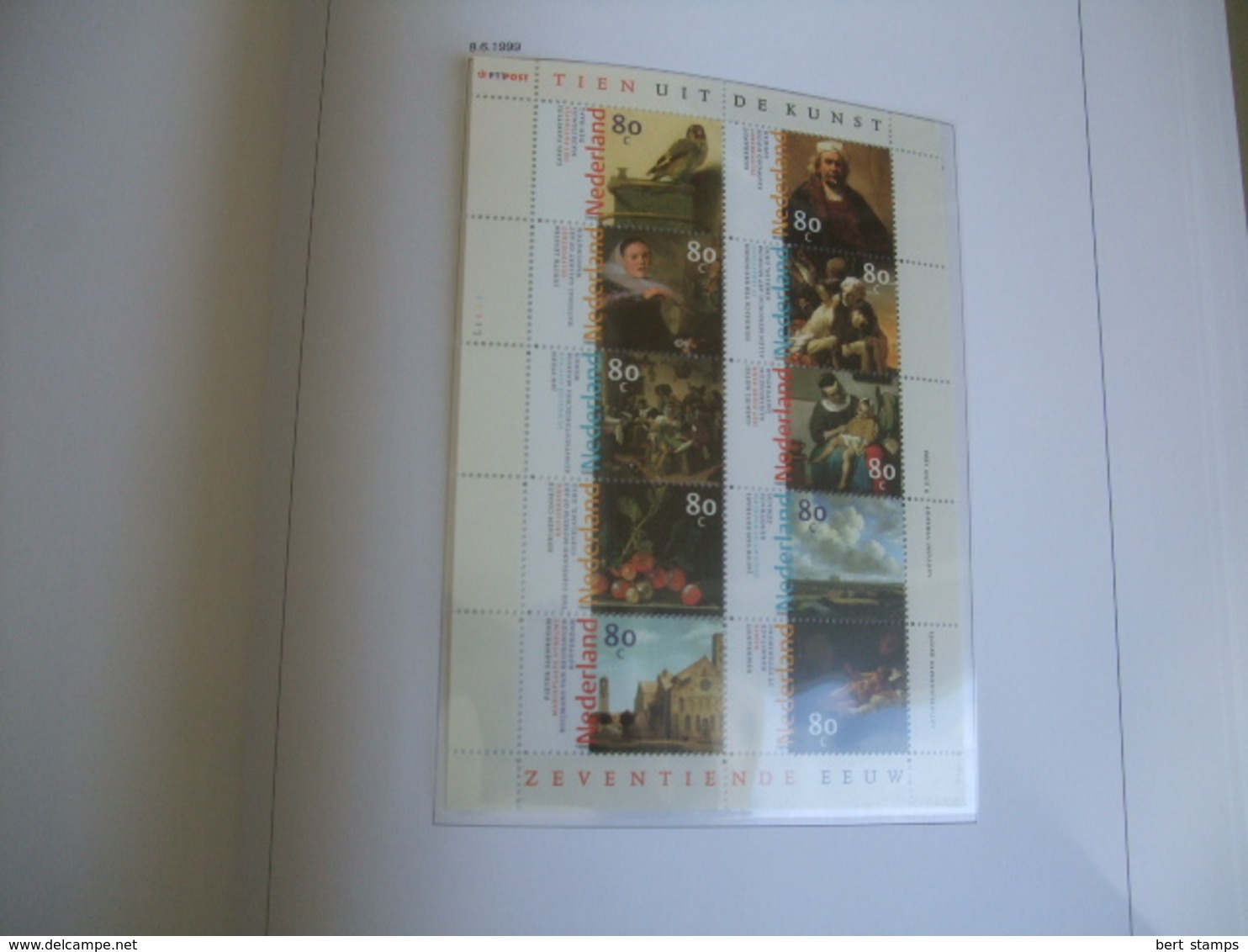 Collection Netherlands in DAVO LUXE album 1996 till 1999 MNH including extra sheets