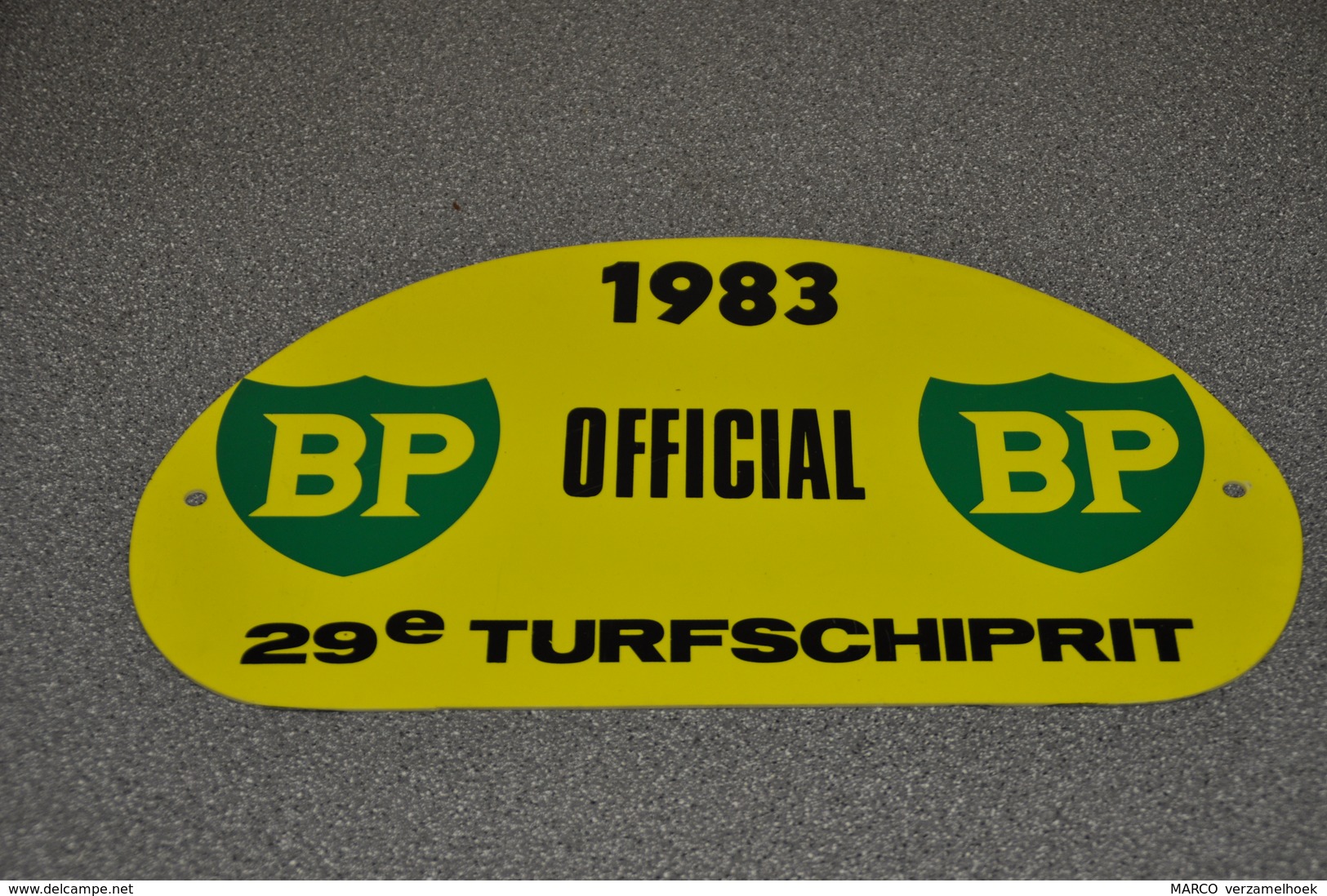 Rally Plaat-rallye Plaque Plastic: 29e Turfschiprit Breda 1983 OFFICIAL BP - Rallyeschilder