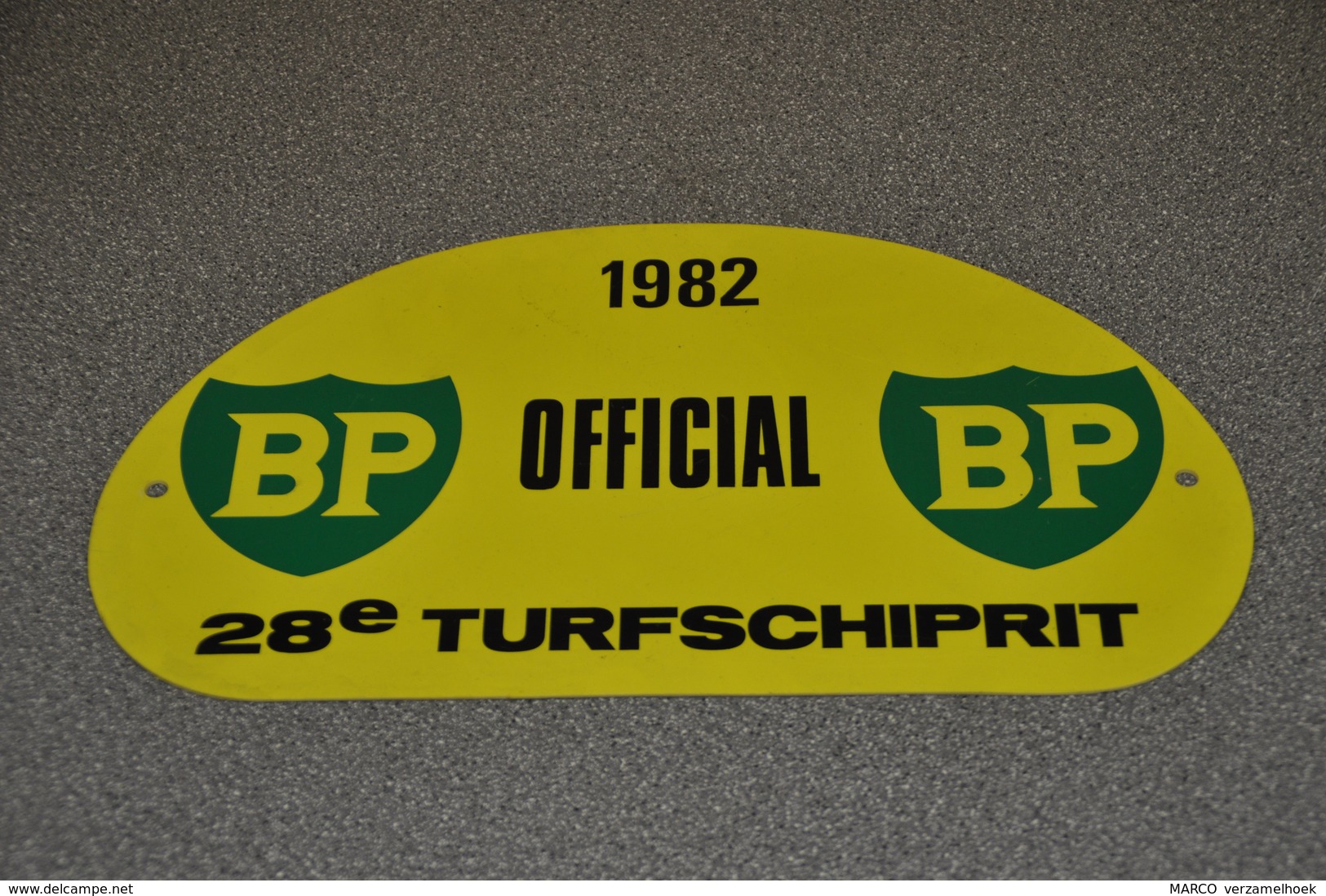 Rally Plaat-rallye Plaque Plastic: 28e Turfschiprit Breda 1982 OFFICIAL BP - Rally-affiches
