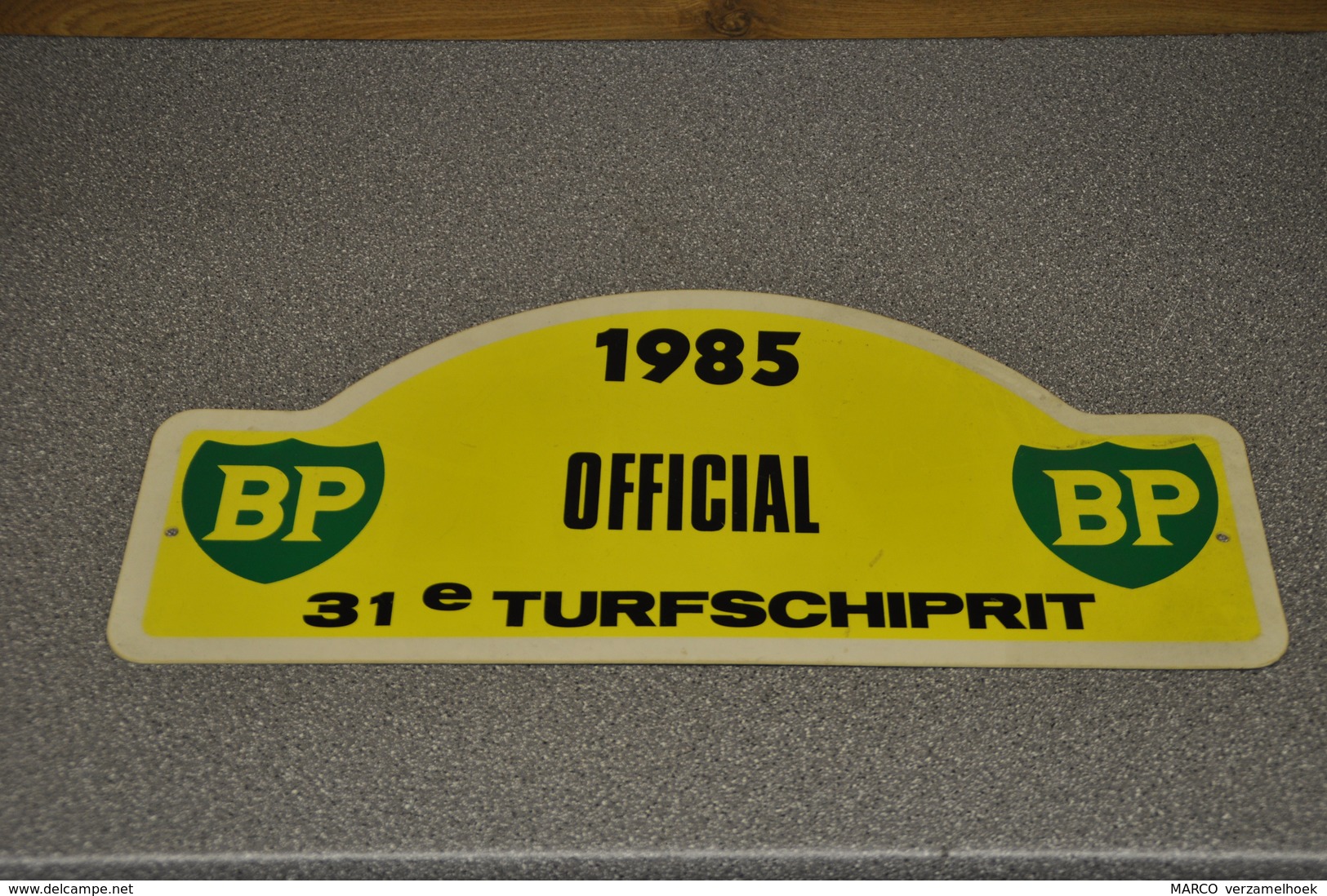 Rally Plaat-rallye Plaque Plastic: 31e Turfschiprit Breda 1985 OFFICIAL BP - Rally-affiches