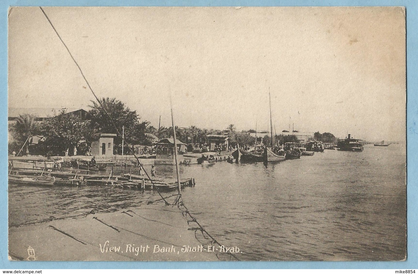 A063 Tuck's  Postcard     View Right Bank, Shatt-El-Ayad   ++++++++++++++ - Iraq