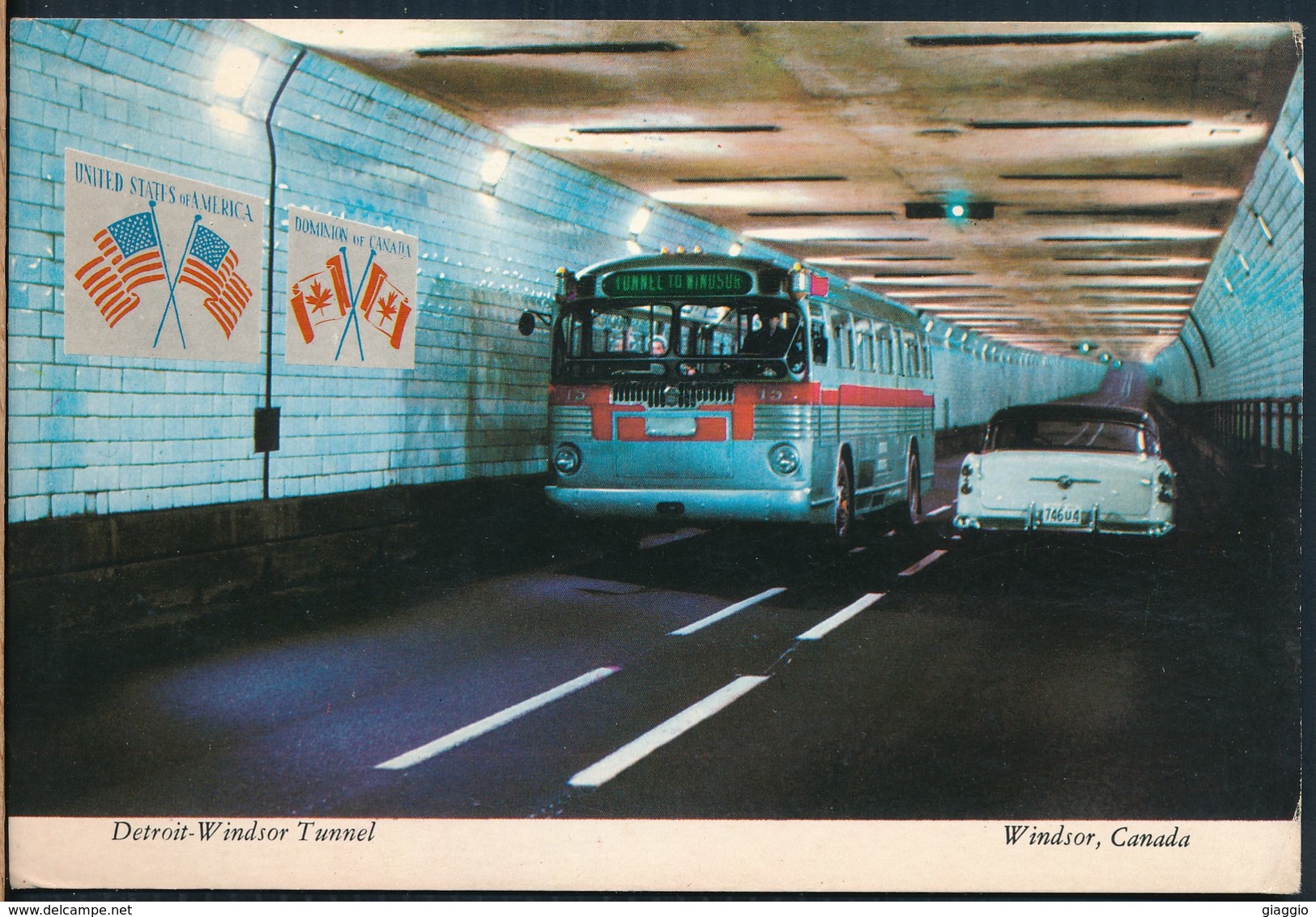 °°° 20052 - CANADA - WINDSOR - DETROIT/WINDSOR TUNNEL - 1977 With Stamps °°° - Windsor