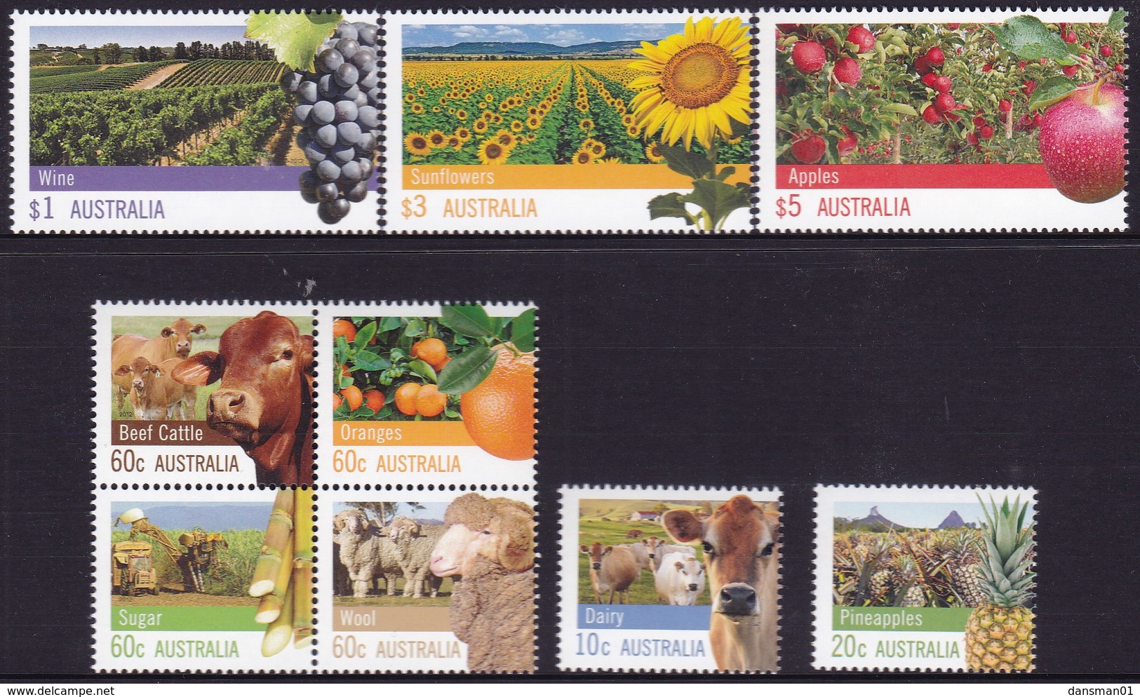 Australia 2012 Produce Mint Never Hinged - Mint Stamps