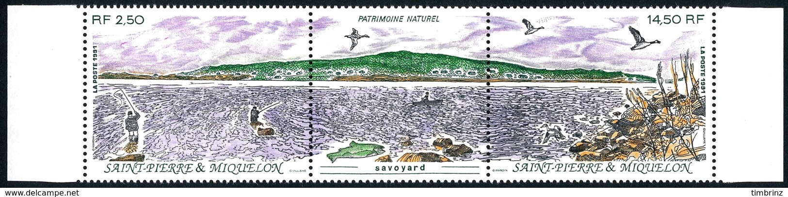 ST-PIERRE ET MIQUELON  - Année complète 1991 + AVION - Yv. 534 à 554 + PA 70 ** MNH  22 tp  ..Réf.SPM11785