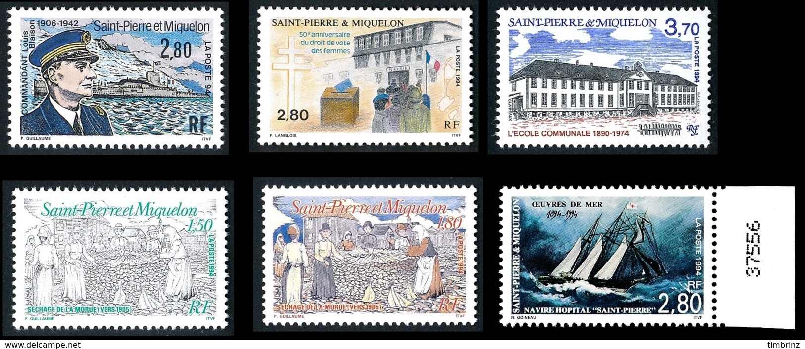 ST-PIERRE ET MIQUELON  - Année Complète 1994 - Yv. 592 à 608 Dont BF ** MNH  17 Tp  ..Réf.SPM11783 - Komplette Jahrgänge