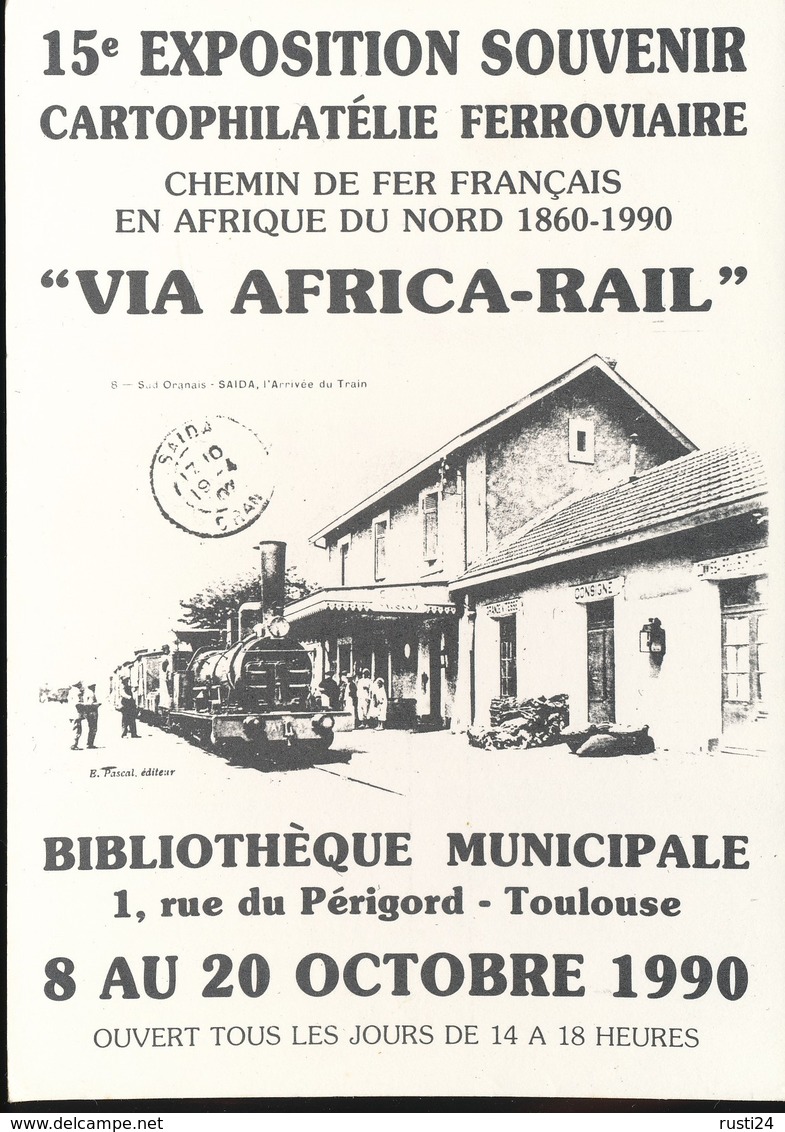 15e Exposition Souvenir  " Via Africa - Rail " - Trenes